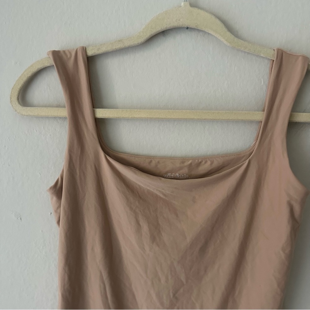 Wild Fable Contour Thong Bodysuit in Beige Size medium nwt - Picture 2 of 7